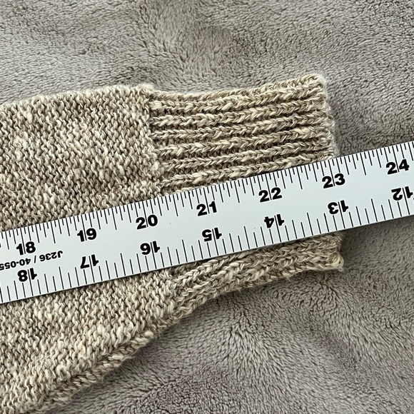 Vintage Bonner of Ireland Hand Loomed Linen Cotton Blend Knit Sweater Neutral - Picture 13 of 14